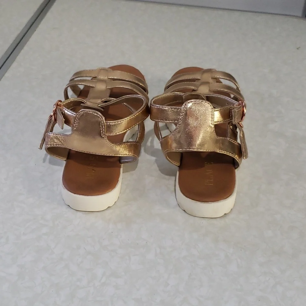 Girls sandals- rose gold-‎ size 3